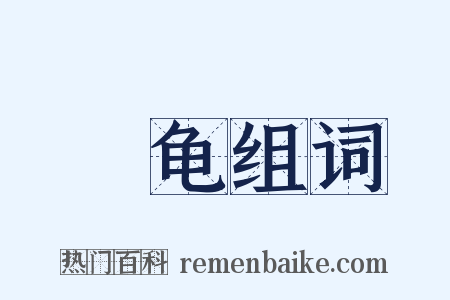 炤龟组词是什么意思的图片